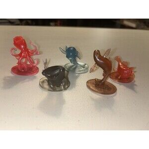 Lot of 5 Scuba VBS Bible Memory Buddies Translucent Scripture Figures